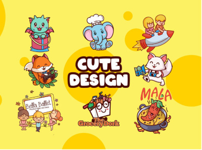 I will create cute mascot design logo branding design graphic design icon illustration logo vector