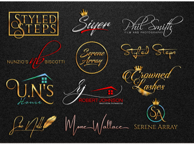 I will design luxury hand drawn elegant signature logo branding design graphic design icon illustration logo vector