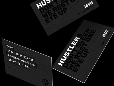 Trepic // Business Cards black branding business card business cards card layout logo print white