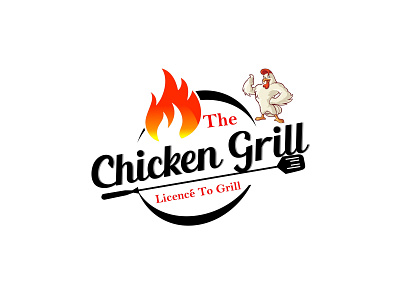 Chicken Grill Logo branding illustration logo vector