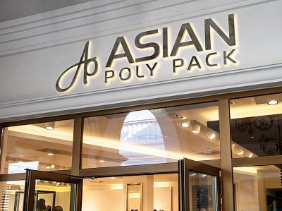 Asian Poly Pack branding design illustration logo vector