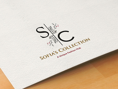 Sofia's Collection branding design illustration logo vector