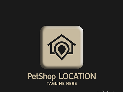 PETSHOP location logo app branding design graphic design icon illustration illustrator logo typography vector