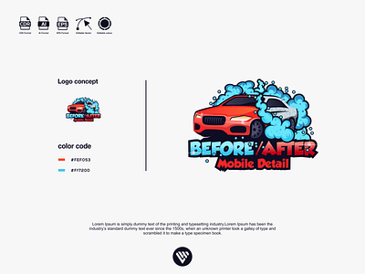 car wash logo app branding design graphic design icon illustration illustrator logo typography vector