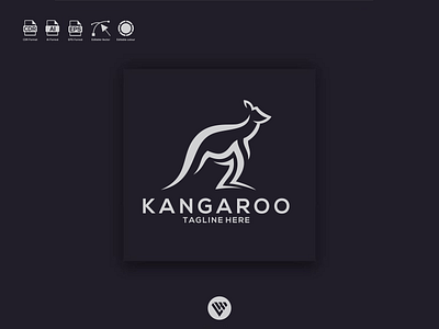 KANGAROO LOGO app branding design icon illustration logo typography ui ux vector