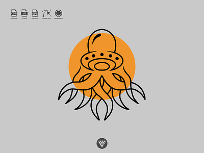 ufo octopus logo