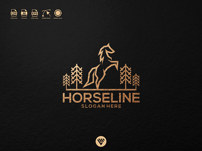 HORSELINE LOGO app branding design icon illustration logo typography ui ux vector