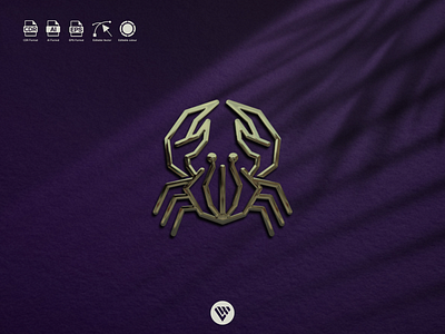 Crab logo design app branding crab design icon illustration logo typography ui ux vector