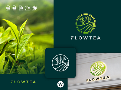 FLOWTEA LOGO DESIGN