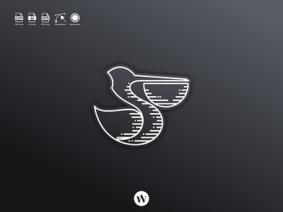 Pelicans Logo app branding design icon illustration logo pelicans typography ui ux vector