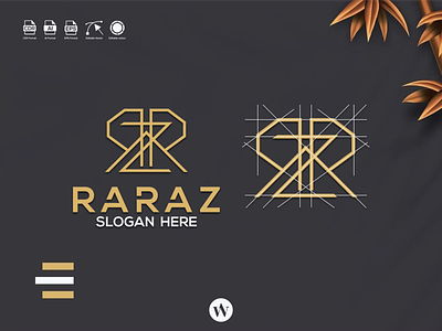 RARAZ LOGO app branding design icon illustration letters logo monogram typography ui ux vector