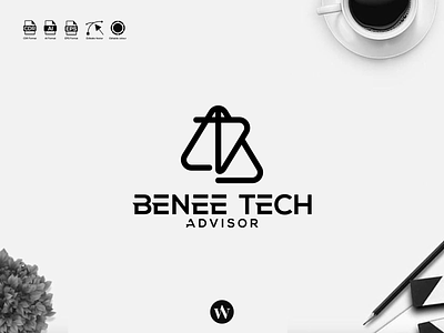 BENEE TECH LOGO app branding design icon illustration letters logo monogram tech typography ui ux vector