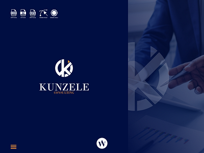 KUNZELE CONSULTING LOGO app branding design icon illustration letters logo monogram typography ui ux vector