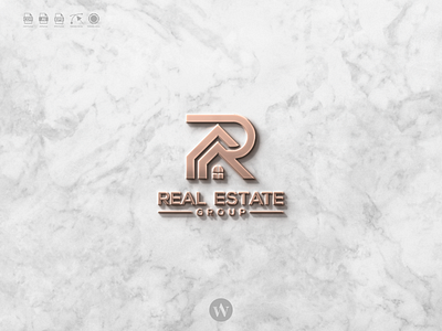 Real Estate Logo app branding design icon illustration letters logo monogram real estate typography ui ux vector