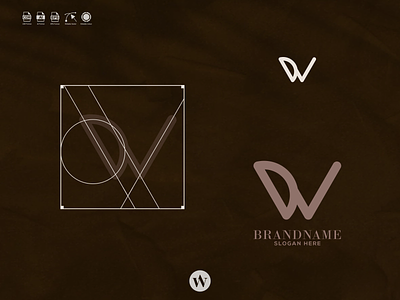 DW LOGO app branding design icon illustration logo typography ui ux vector