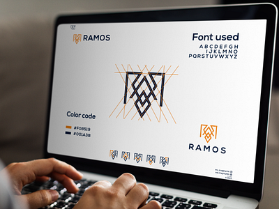 RAMOS Logo 3d animation app branding design graphic design icon illustration logo motion graphics typography ui ux vector