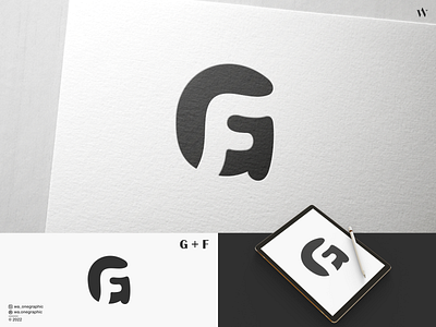 GF Logo 3d animation app branding design graphic design icon illustration letters logo monogram motion graphics typography ui ux vector