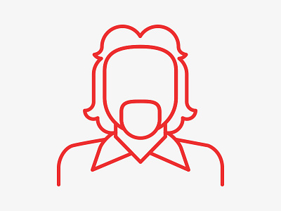 Richard Branson Icon icon illustration virgin