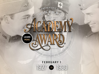 Academy Award - Type Treatment learn more type ui