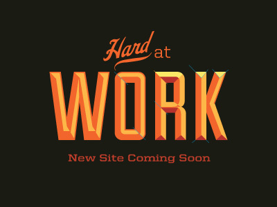 Hardatwork coming soon interactive type