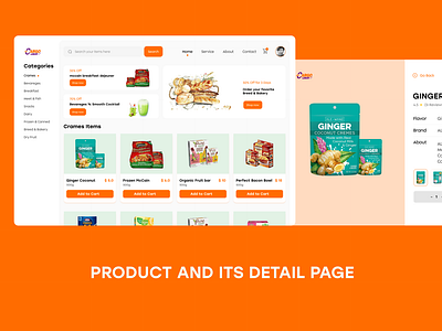 Product and Product Detail page