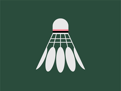 Badminton shuttle badminton illustration minimal shuttle vector