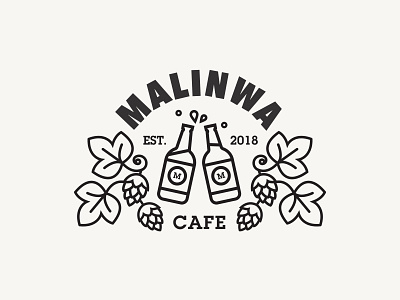 Malinwa Emblem brading branding emblem illustration logo vector