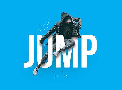 Jump graphic design jump photoshop typo typography
