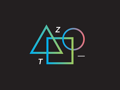T-Zone branding colors composition gradient graphic design logo typography vector