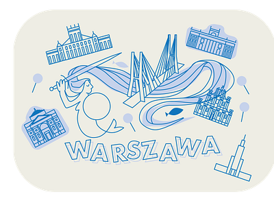 WARSZAW bridge capital church palace poland siren warsaw warszawa