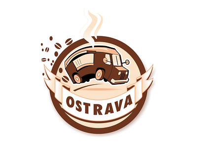 Ostrava - Food truck car food food truck logo