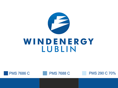 Logo Windenergy - Lublin energy logo nature vector illustration wind