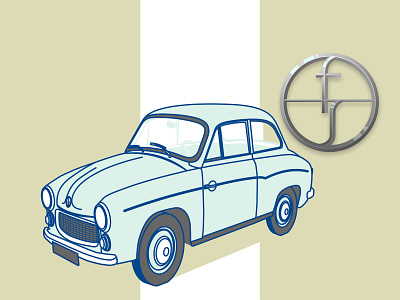 Syrena1 car syrena vector vector illustration vehicle