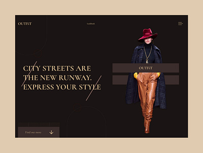 Fashion Landing Page design ui ux web website