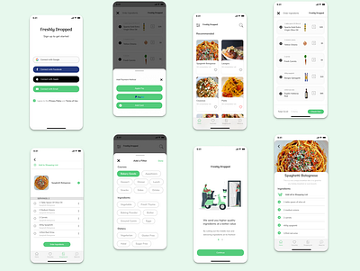 Recipe App app design typography ui ux web website