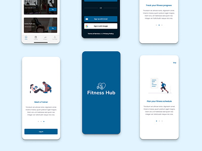 Fitness App app design ui ux