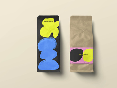 real fun coffee co. bag design branding design