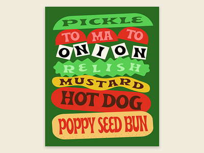 chicago dog design graphic design typography