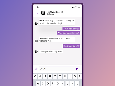 Mobile Messaging chat mobile ui ux