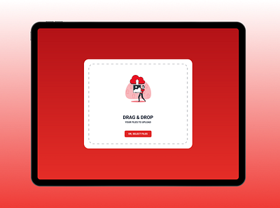 File Upload app design ui ux