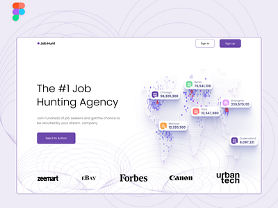 A job hunting Ui Concept design ui ux