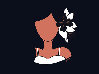 Always blooming 🌺 art design flat graphic design illustration illustrator logo minimal ui ux web