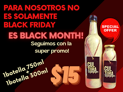 Black friday 2020 Cultura Rompope advertising design designer graphic design publicidad