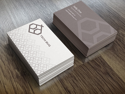 Techbug branding businesscards design illustrator logo