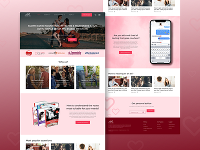 Relationships tips site redesign | Derezione Amore