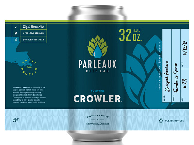 Parleaux Crowler beer brewery can craft crowler new orleans