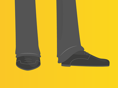 Got nice shoes business character illustration shoe