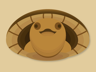 Day 14 – Snapping Turtle 30daychallenge animal baby cute design geometric illustration symmetric turtle