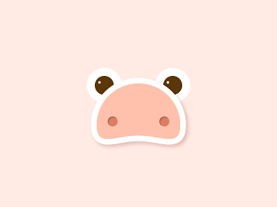 Day 16 – Piglet 30daychallenge animal baby cute design illustration minimal minimalistic pattern pig piglet symmetric
