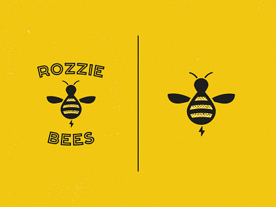 Rozzie Bees Honey bee honey logo packaging